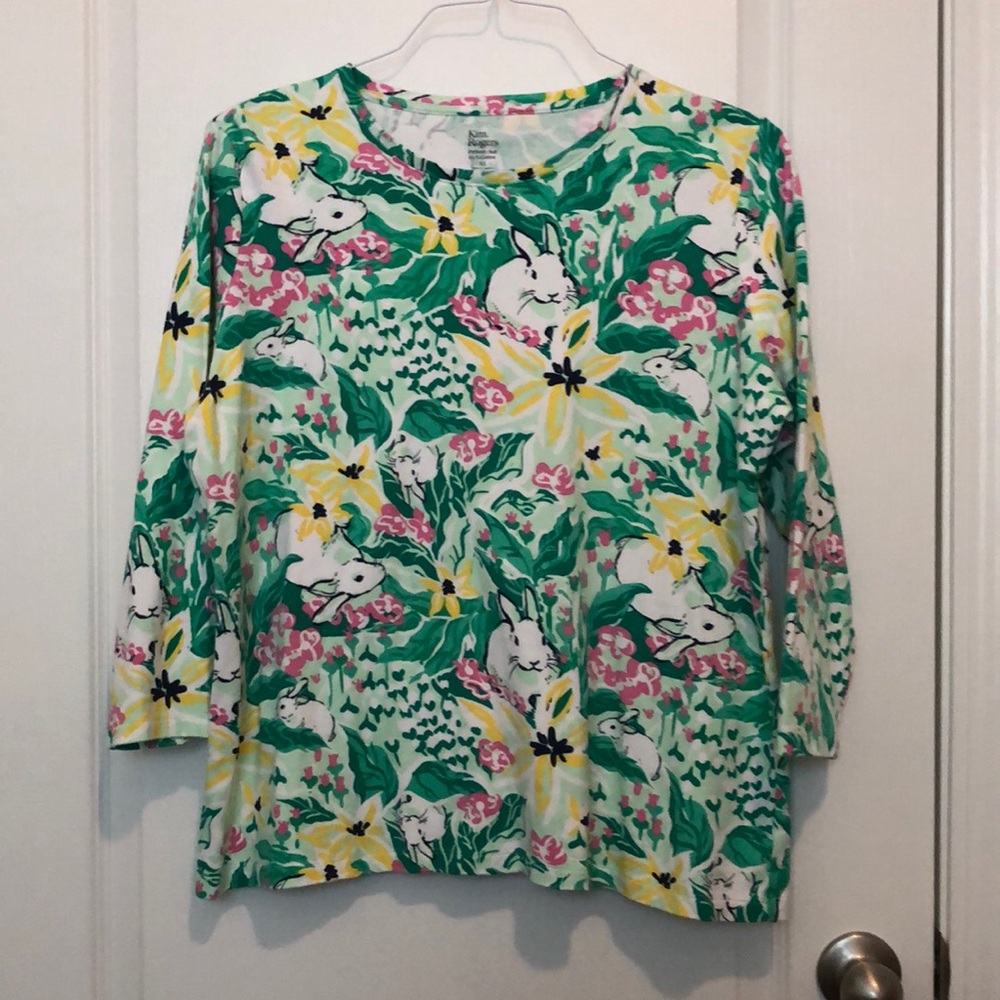 Kim Rogers Springtime Bunny Top